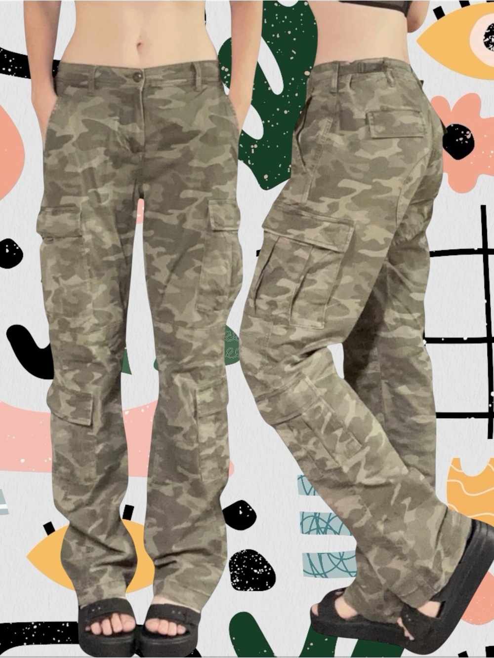No Boundaries | Vintage Y2K Camo Cargo Pants